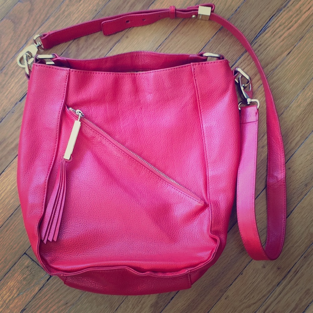 Kelsi Dagger Red Leather Bag